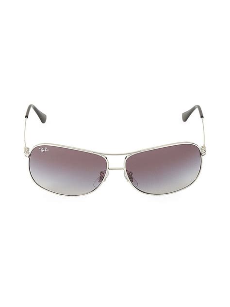 ray-ban 64mm square cat eye sunglasses